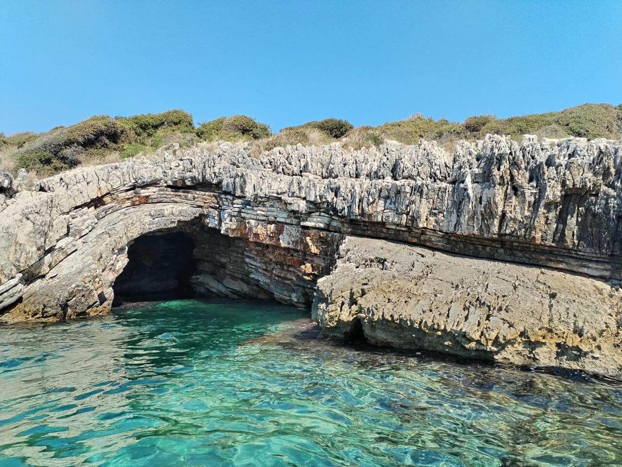 Turtle Cave (Shpella e Milotit) on the Albanian Riviera near Sarandë